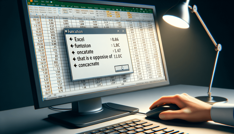 What Is the Opposite of Concatenate in Excel