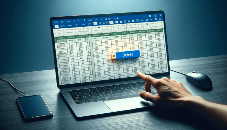 How to Delete a Cell in Excel