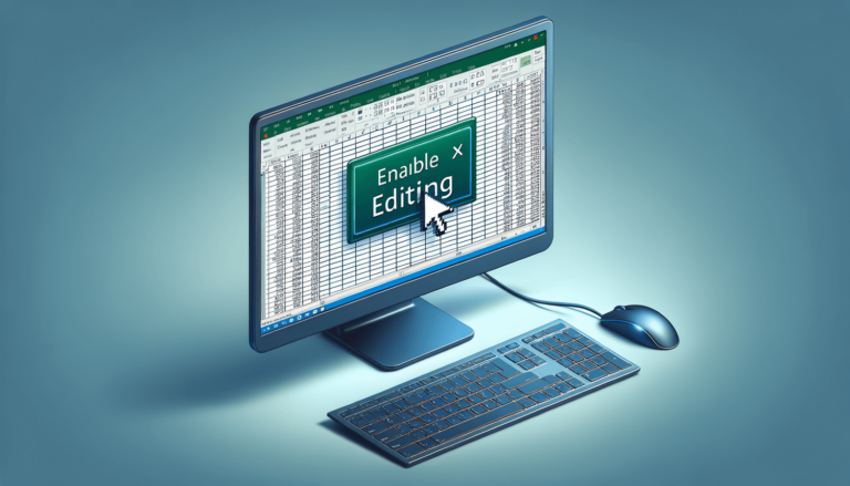 How to Enable Editing in Excel