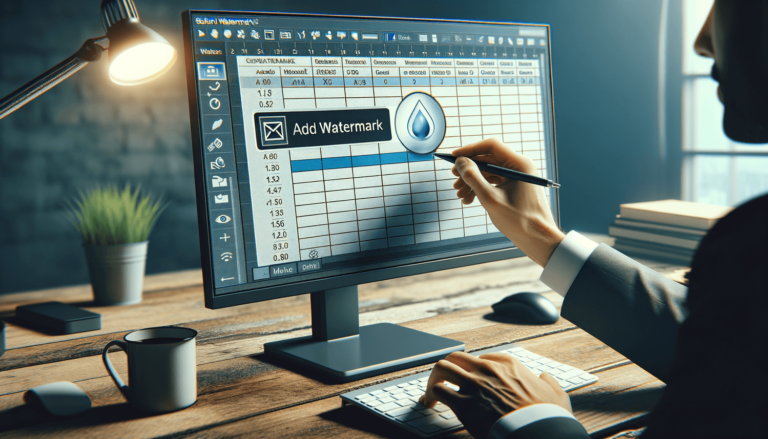 How to Add a Watermark in Excel