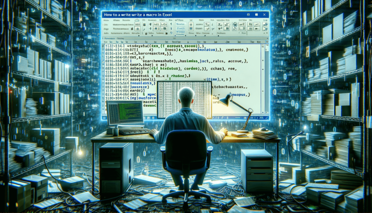 How to Write a Macro in Excel
