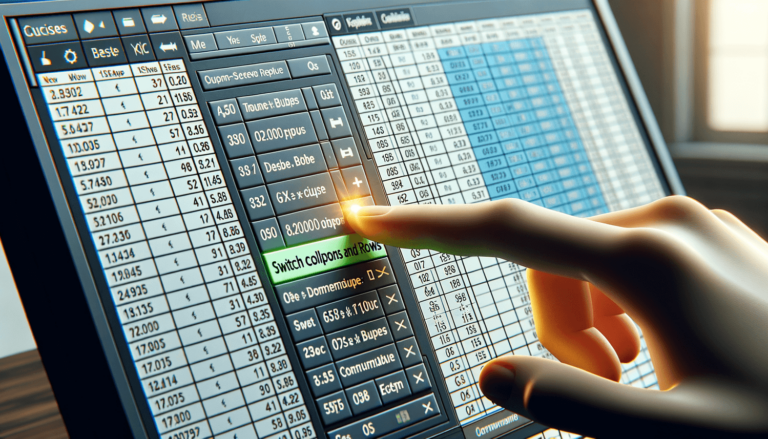 How to Switch Columns and Rows in Excel