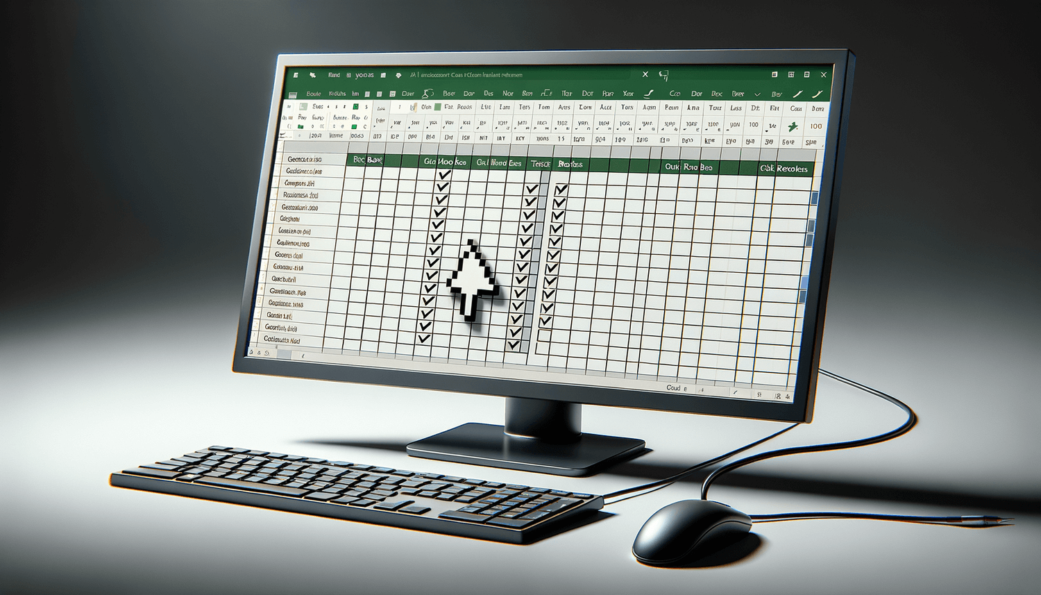 how to add tick boxes in excel