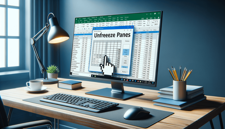 How to Unfreeze Panes in Excel