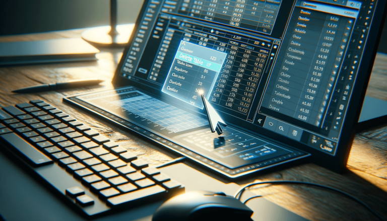 How to Delete a Table in Excel