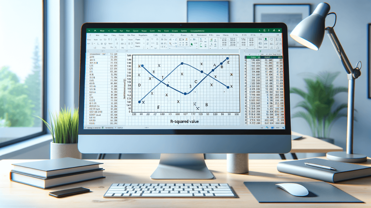 how to calculate standard deviation of a regression line in excel