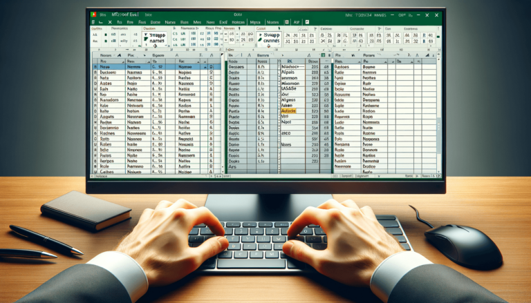 How to Flip Names in Excel