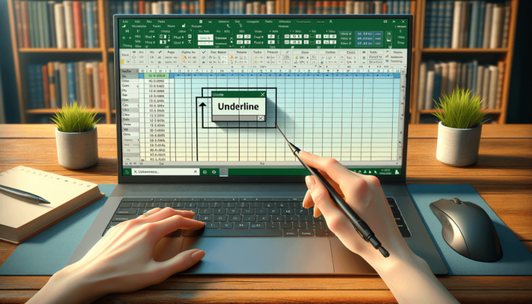 How to Remove Underline in Excel