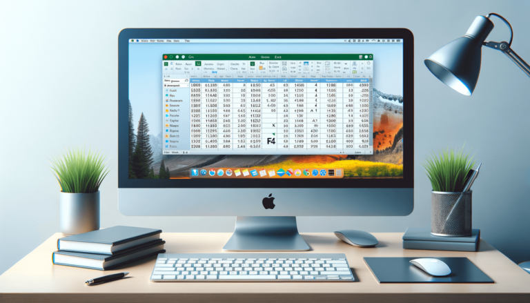 How to Press F4 on Mac for Excel